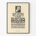 Vintage-Musikposter Deutsches Requiem von Johannes Brahms