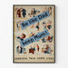Vintage-Poster Be Like Dad Keep Mum – Retro-Wanddekoration