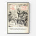Vintage-Humor-Poster Dialog im Café