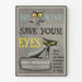 Vintage-Poster Be Wise Save Your Eyes zur Wanddekoration
