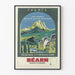 Vintage-Poster Béarn Tourismus und Thermale Pyrénées