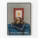Vintage Dekorationsposter mit Hund und Botschaft „Weil jemand gesprochen hat“