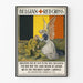 Vintage-Poster der Belgischen Rotkreuz – Wanddekoration mit humanitärer Thematik
