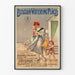 Vintage-Belgischer Poster der Bewässerungsstellen für Wanddekoration