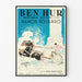 Vintage-Filmposter Ben Hur Wagenrennen Wanddekoration