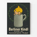 Vintage-Poster Berliner Kindl Pilsner Kunst für Wanddekoration