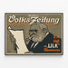 Vintage-Poster Berliner Volks-Zeitung - Retro-Wanddekoration — gerahmtes Bild an der Wand