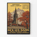 Vintage-Poster Bex-les-Bains Rhône-Tal Schweiz Wanddekoration