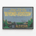 Vintage-Poster Beyond the Horizon - Wanddekoration Theater — gerahmtes Bild an der Wand