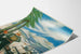 Vintage-Ski-Poster in verschneiter Berglandschaft