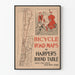 Vintage-Poster Harper's Round Table Fahrradkarte