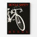 Vintage Fahrrad-Sicherheits-Poster - Wanddekoration für Radfahren