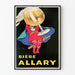 Vintage-Poster Bier Allary - Retro-Wanddekoration