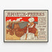 Vintage-Poster Bier aus der Maas – Retro-Wanddekoration — gerahmtes Bild an der Wand