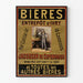 Vintage-Poster Bierlager in Ivry Jacobsen aus Kopenhagen