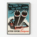 Vintage-Poster Big Guns of the Home Front Wanddekoration