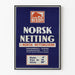 Vintage-Poster Bison Norsk Netz - Industrielle Wanddekoration