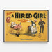Vintage-Poster Blaney’s A Hired Girl - Musicalkomödie — gerahmtes Bild an der Wand