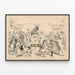 Vintage-Poster Bock 1876 - Retro-Wanddekoration — gerahmtes Bild an der Wand