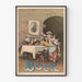 Vintage-Poster Bock geselliges Szenenbild in der Taverne