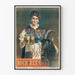 Vintage-Poster Bock Bier mit bayerischer Frau und Ziege