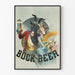 Vintage-Poster Bock Beer mit verkleideten Ziegen