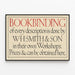 Vintage-Poster Handwerkskunst der Buchbinderei von W.H. Smith & Son — gerahmtes Bild an der Wand