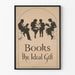Vintage-Poster Wanddekoration 'Bücher das ideale Geschenk'