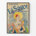 Vintage-Poster Buchhandlung Ed. Sagot - Retro-Wanddekoration