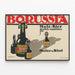 Vintage-Poster BORUSSIA Malz-Bier – Retro-Wanddekoration deutsches Bier — gerahmtes Bild an der Wand