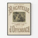 Vintage-Poster Opéra-Comique Bagatelle von J. Offenbach