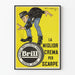 Vintage-Poster Brill, Schuhcreme für strahlenden Glanz
