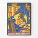Vintage-Poster Bring Home the World in Books – Wanddekoration Bibliothek