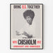 Vintage-Poster Wahl Chisholm 1972 Wanddekoration Politisch