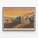 Vintage-Poster britischer Panzerschlacht in Afrika — gerahmtes Bild an der Wand