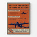Vintage-Poster der britischen Luftwaffe Spitfire und Stirling