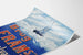 Vintage-Poster Brug Fram's Mineralwasser Wanddekoration in Blau