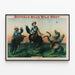 Vintage-Poster Buffalo Bill's Wild West - Mustang Sauvage — gerahmtes Bild an der Wand