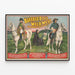 Vintage-Wanddekoration: Buffalo Bill's Wild West und Congress of Rough Riders-Poster — gerahmtes Bild an der Wand