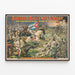 Vintage-Poster Buffalo Bill's Wild West - Schlachtenszene der kubanischen Aufständischen — gerahmtes Bild an der Wand