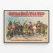 Vintage-Poster Buffalo Bill’s Wild West – Western-Einrichtungswanddekoration Reitstil — gerahmtes Bild an der Wand