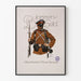 Vintage-Militärposter Bulgaren Held - Retro-Wanddekoration