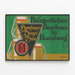Vintage-Poster Burgerliches Brauhaus Hamburg - Retro-Wanddekoration — gerahmtes Bild an der Wand