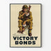 Vintage-Poster Kanadischer Soldat Kauf von Siegesanleihen