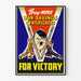 Vintage-Poster "Buy More War Savings Certificates For Victory"