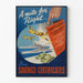 Vintage-Poster Kauf-Sparzertifikate - Wanddekoration Krieg und Wirtschaft
