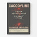 Vintage-Poster Cacodyline - Retro-medizinische Wanddekoration