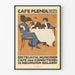 Vintage-Café-Poster Plendl München – Retro-Wanddekoration