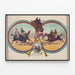 Vintage-Poster Pferderennen Called Back They Are Off — gerahmtes Bild an der Wand