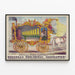 Wanddekoration Poster Calliope, die musikalische Dampfmaschine — gerahmtes Bild an der Wand